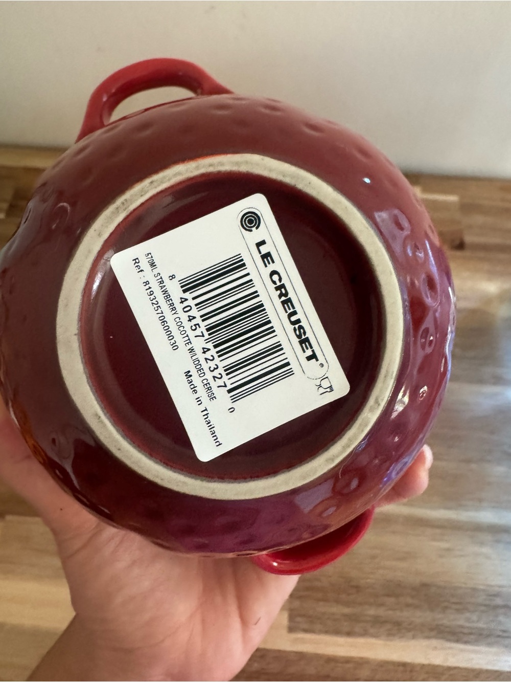 Le Creuset Red Stoneware Mini Cocotte - Picture 4 of 4